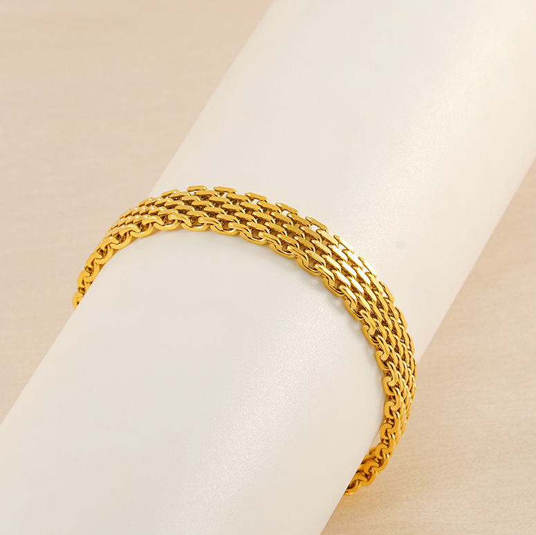 Pulseira Corrente Feminina — Dourada & Prateada