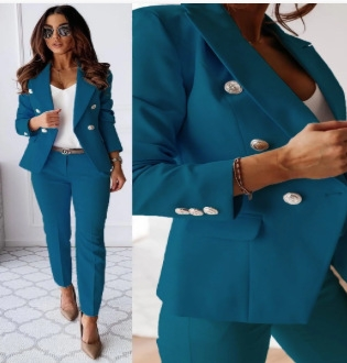 Conjunto Feminino Blazer e Calça Slim — Office Business