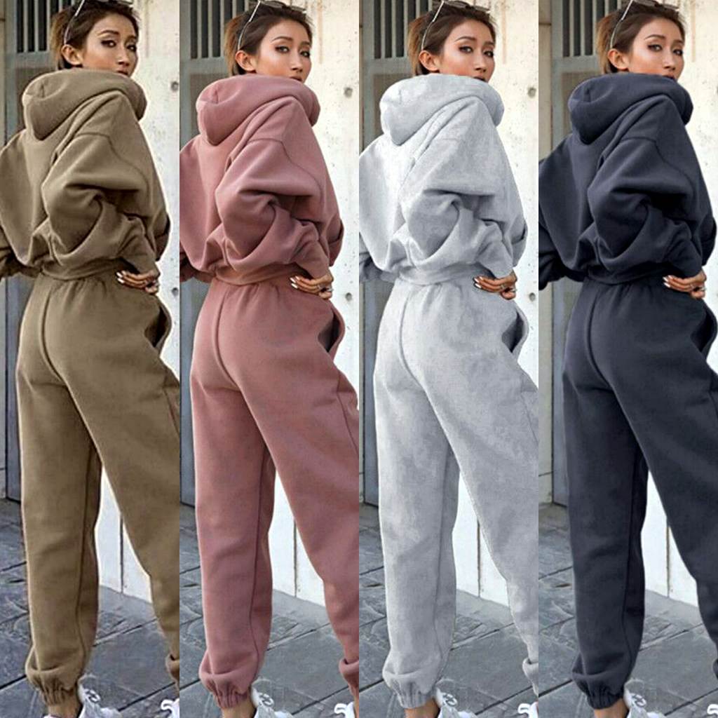 Conjunto Feminino Moletom Cropped + Calça — Inverno (Cópia)