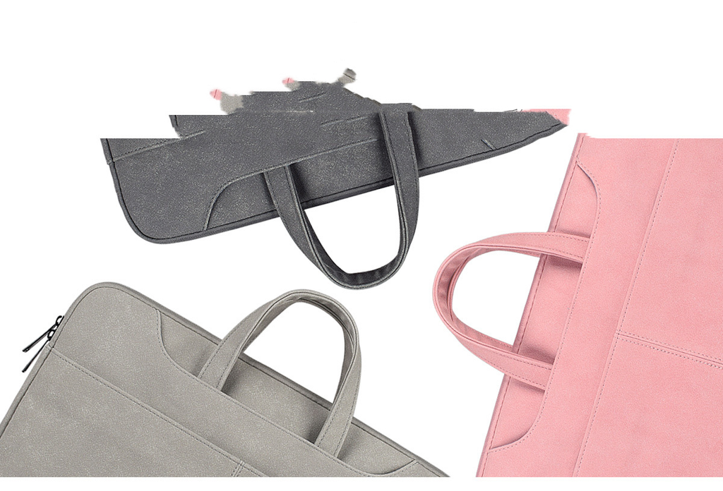Bolsa para Notebook com Alça Transversal — Couro PU Fosco